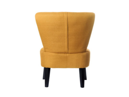 PAPERFLOW Fauteuil visiteur 'Brighton', safran / noir