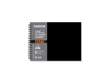 CANSON Carnet de croquis ONE, 279 x 216 mm, noir
