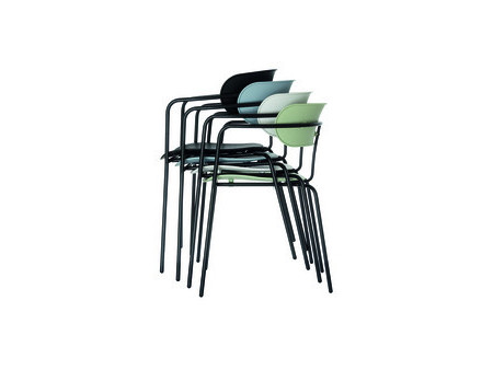 PAPERFLOW Chaise visiteur BISTRO, set de 2, blanc