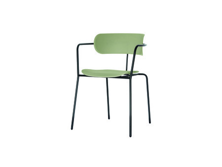 PAPERFLOW Chaise visiteur BISTRO, set de 2, vert