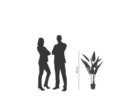 PAPERFLOW Plante artificielle 'oiseau de paradis', (H)1,15 m