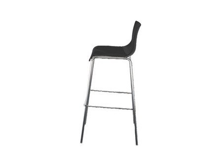 PAPERFLOW Chaise de bar HARPER, set de 2, noir