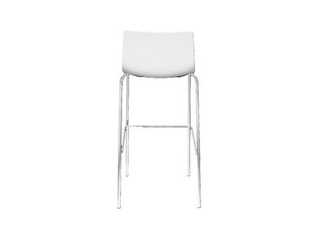 PAPERFLOW Chaise de bar HARPER, set de 2, blanc