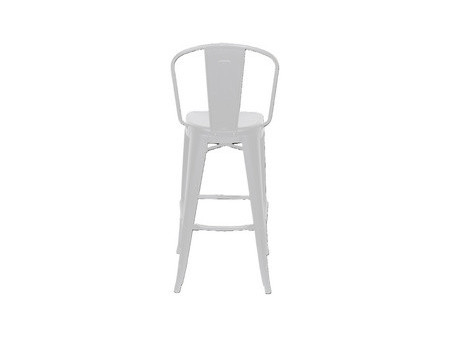 PAPERFLOW Chaise de bar d'extérieur URBAN, set de 2, blanc