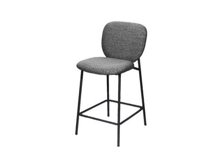 PAPERFLOW Chaise de bar TWIST, set de 2, anthracite