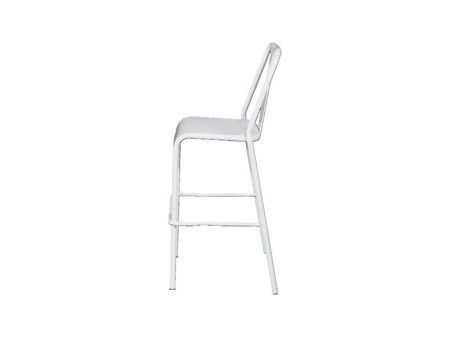 PAPERFLOW Chaise de bar d'extérieur ARTY, set de 2, blanc