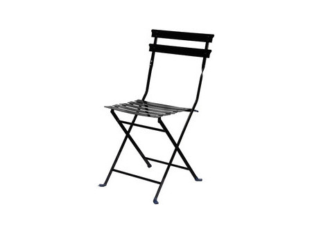 PAPERFLOW Chaise pliante d'extérieur EDEN, set de 2, noir