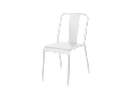 PAPERFLOW Chaise visiteur d'extérieur ARTY, set de 2, blanc