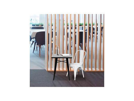 PAPERFLOW Chaise visiteur d'extérieur URBAN, set de 2, noir