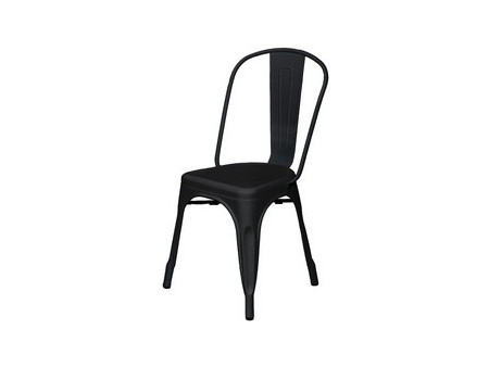 PAPERFLOW Chaise visiteur d'extérieur URBAN, set de 2, noir