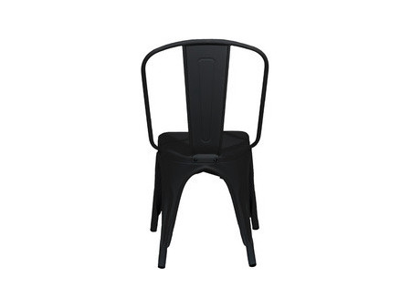 PAPERFLOW Chaise visiteur d'extérieur URBAN, set de 2, noir