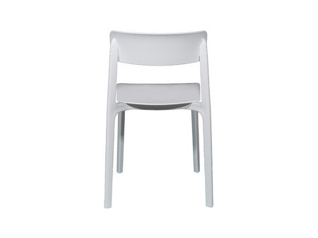 PAPERFLOW Chaise visiteur d'extérieur OTHO, set de 2, blanc