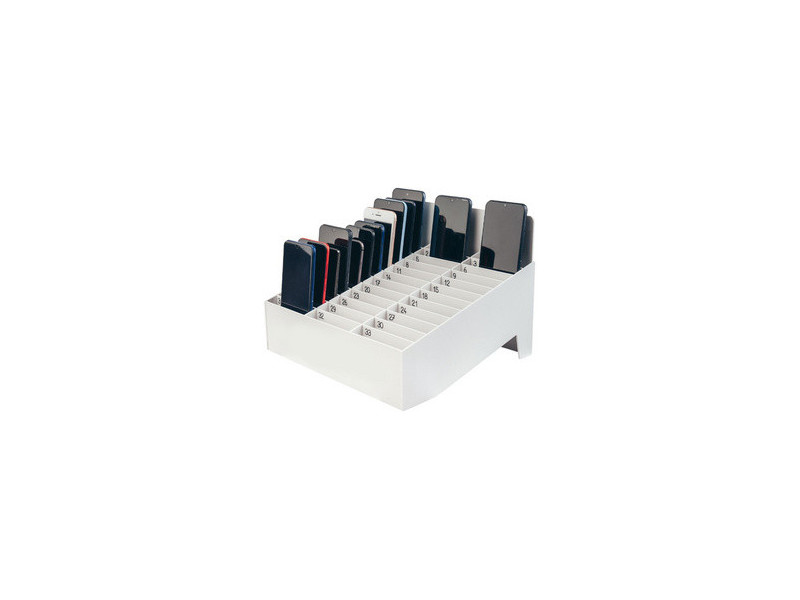 PAPERFLOW Rangement pour smartphones avec 33 logements, gris