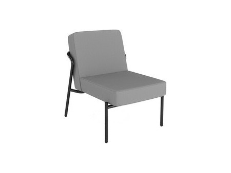 PAPERFLOW Fauteuil visiteur d'extérieur MEDSO KLASSIK S gris