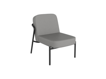 PAPERFLOW Fauteuil visiteur MEDSO RUND S, simili-cuir, gris