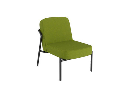 PAPERFLOW Fauteuil visiteur d'extérieur MEDSO RUND S, jaune