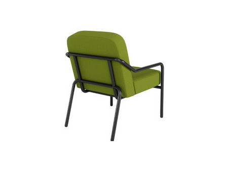 PAPERFLOW Fauteuil visiteur d'extérieur MEDSO RUND S, vert