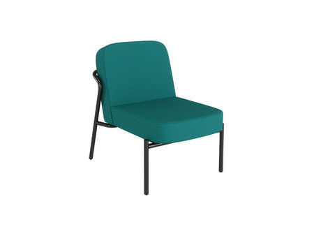 PAPERFLOW Fauteuil visiteur d'extérieur MEDSO RUND S, vert