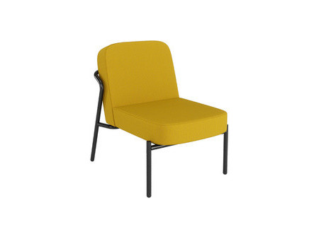 PAPERFLOW Fauteuil visiteur d'extérieur MEDSO RUND S, gris