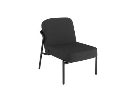 PAPERFLOW Fauteuil visiteur d'extérieur MEDSO RUND S, gris