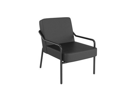 PAPERFLOW Fauteuil visiteur MEDSO KLASSIK M simili-cuir gris