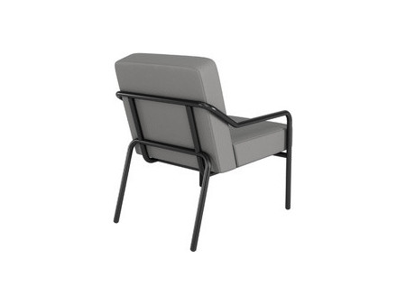 PAPERFLOW Fauteuil visiteur MEDSO KLASSIK M simili-cuir gris