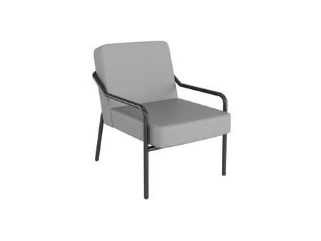 PAPERFLOW Fauteuil visiteur MEDSO KLASSIK M simili-cuir gris