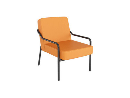 PAPERFLOW Fauteuil visiteur MEDSO KLASSIK M simili-cuir gris