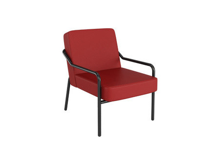 PAPERFLOW Fauteuil visiteur MEDSO KLASSIK M simili-cuir gris