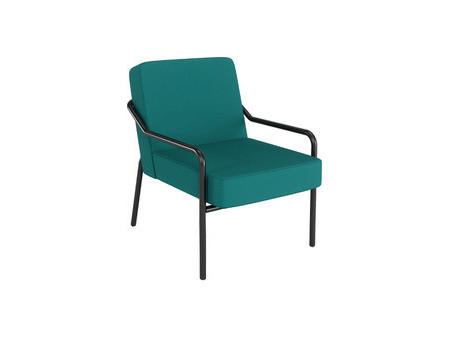 PAPERFLOW Fauteuil visiteur d'extérieur MEDSO KLASSIK M bleu