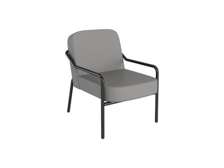 PAPERFLOW Fauteuil visiteur MEDSO RUND M, simili-cuir, noir