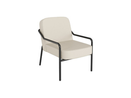 PAPERFLOW Fauteuil visiteur MEDSO RUND M, simili-cuir, noir