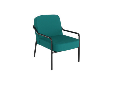 PAPERFLOW Fauteuil visiteur d'extérieur MEDSO RUND M, gris