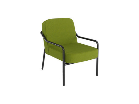 PAPERFLOW Fauteuil visiteur d'extérieur MEDSO RUND M, gris