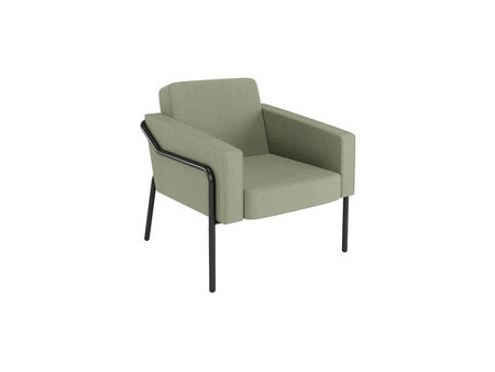PAPERFLOW Fauteuil visiteur MEDSO KLASSIK L, tissu, bleu