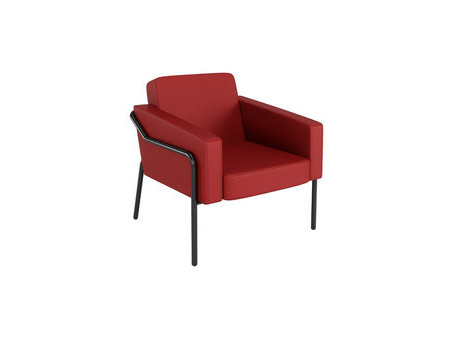 PAPERFLOW Fauteuil visiteur MEDSO KLASSIK L, simili-cuir