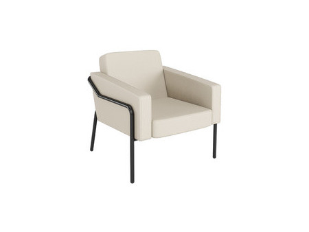 PAPERFLOW Fauteuil visiteur MEDSO KLASSIK L, simili-cuir