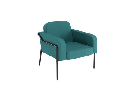 PAPERFLOW Fauteuil visiteur MEDSO RUND L, tissu, jaune