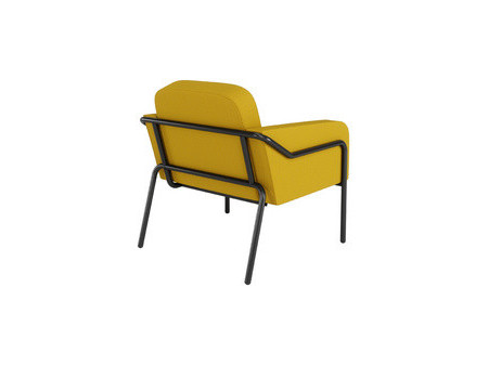 PAPERFLOW Fauteuil visiteur d'extérieur MEDSO RUND L, bleu