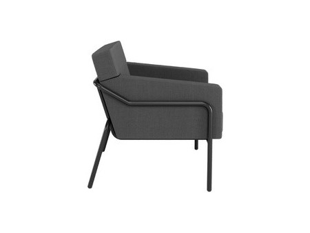 PAPERFLOW Fauteuil visiteur MEDSO T L, tissu, bleu