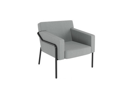PAPERFLOW Fauteuil visiteur MEDSO T L, tissu, jaune