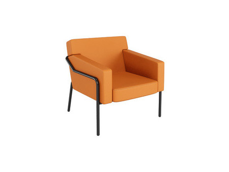 PAPERFLOW Fauteuil visiteur MEDSO T L, simili-cuir, creme