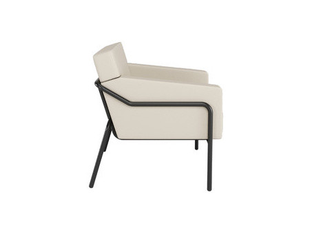 PAPERFLOW Fauteuil visiteur MEDSO T L, simili-cuir, rouge