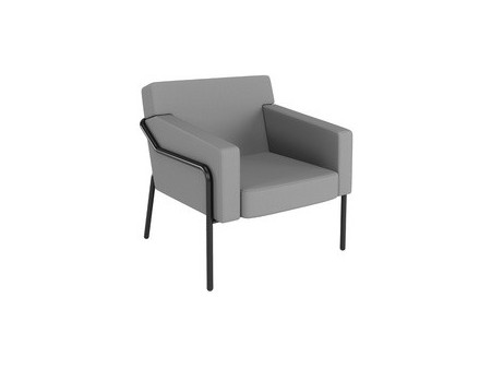 PAPERFLOW Fauteuil visiteur d'extérieur MEDSO T L, bleu