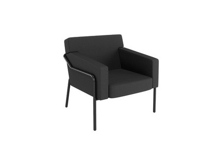 PAPERFLOW Fauteuil visiteur d'extérieur MEDSO T L, bleu