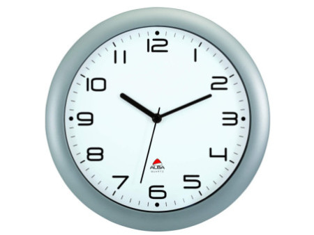 ALBA Horloge murale 'HORNEW', montre à quartz, gris