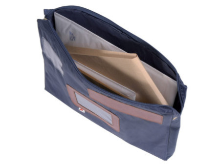 ALBA Sac navette 'POCSOU B' avec soufflet, polyester, bleu