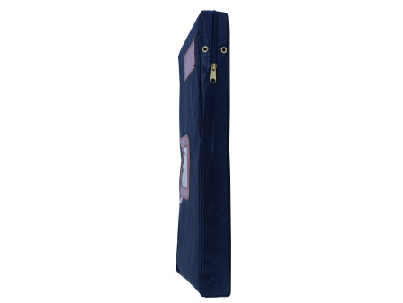 ALBA Sac navette 'POCSOU B' avec soufflet, polyester, bleu