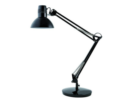 ALBA Lampe de bureau 'ARCHI', pince/socle, noir