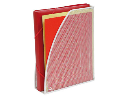 ALBA Porte-revue 'MESHMAG', A4, en fil d'acier, blanc